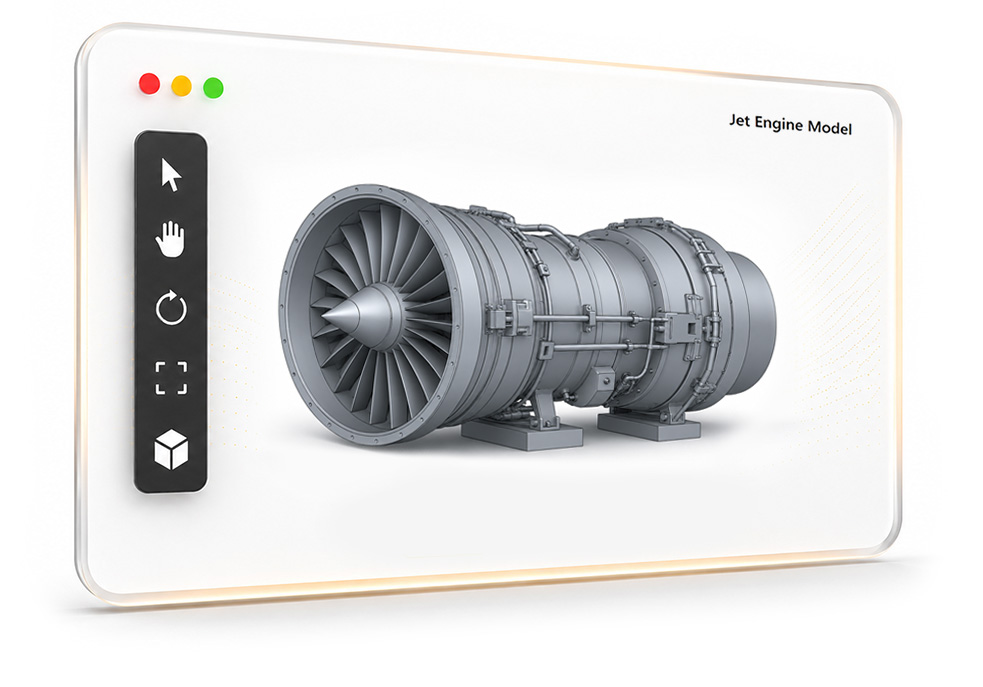 Secure CAD viewer preview for browser-based engineering review