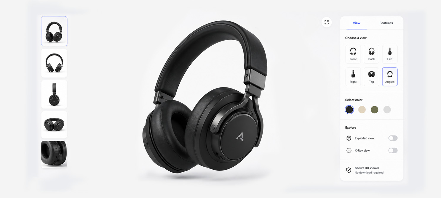 Interactive 3D product preview for e-commerce shopping experiences